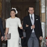 Victoria y Daniel de Suecia en el Te Deum por el nacimiento de la Princesa Leonor