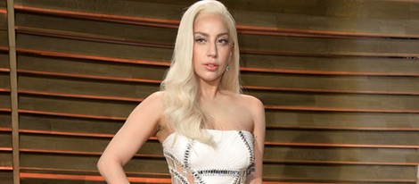 Lady Gaga en la fiesta Vanity Fair tras los Oscar 2014