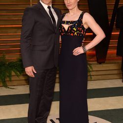 Stephen Moyer y Anna Paquin en la fiesta Vanity Fair en los Oscar 2014