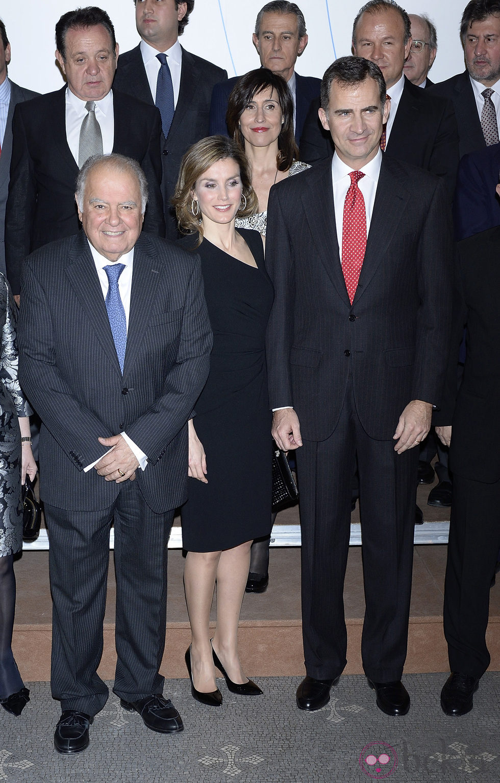 Los Príncipes Felipe y Letizia en el homenaje a Enrique V. Iglesias