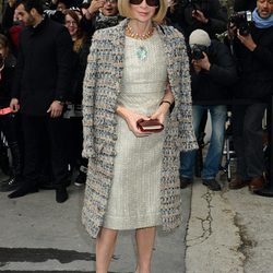 Anna Wintour en el desfile de Chanel de la Paris Fashion Week