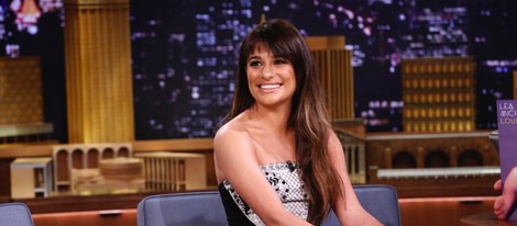 Lea Michele en el programa de Jimmy Fallon tras el lanzamiento de 'Louder'