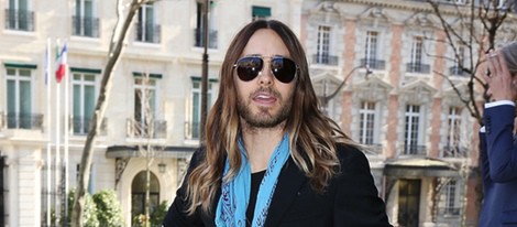 Jared Leto en el desfile de Miu Miu en la Paris Fashion Week 2014