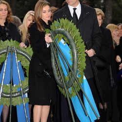 Los Príncipes Felipe y Letizia en el funeral en memoria del Rey Pablo de Grecia