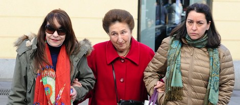 La Infanta Margarita con unas amigas el día de su 75 cumpleaños