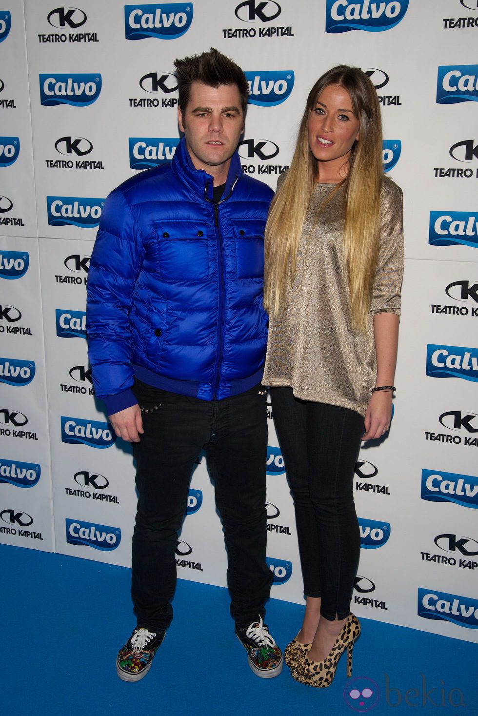 Fonsi Nieto y Marta Castro en la presentación del Team Calvo 2014 en Madrid