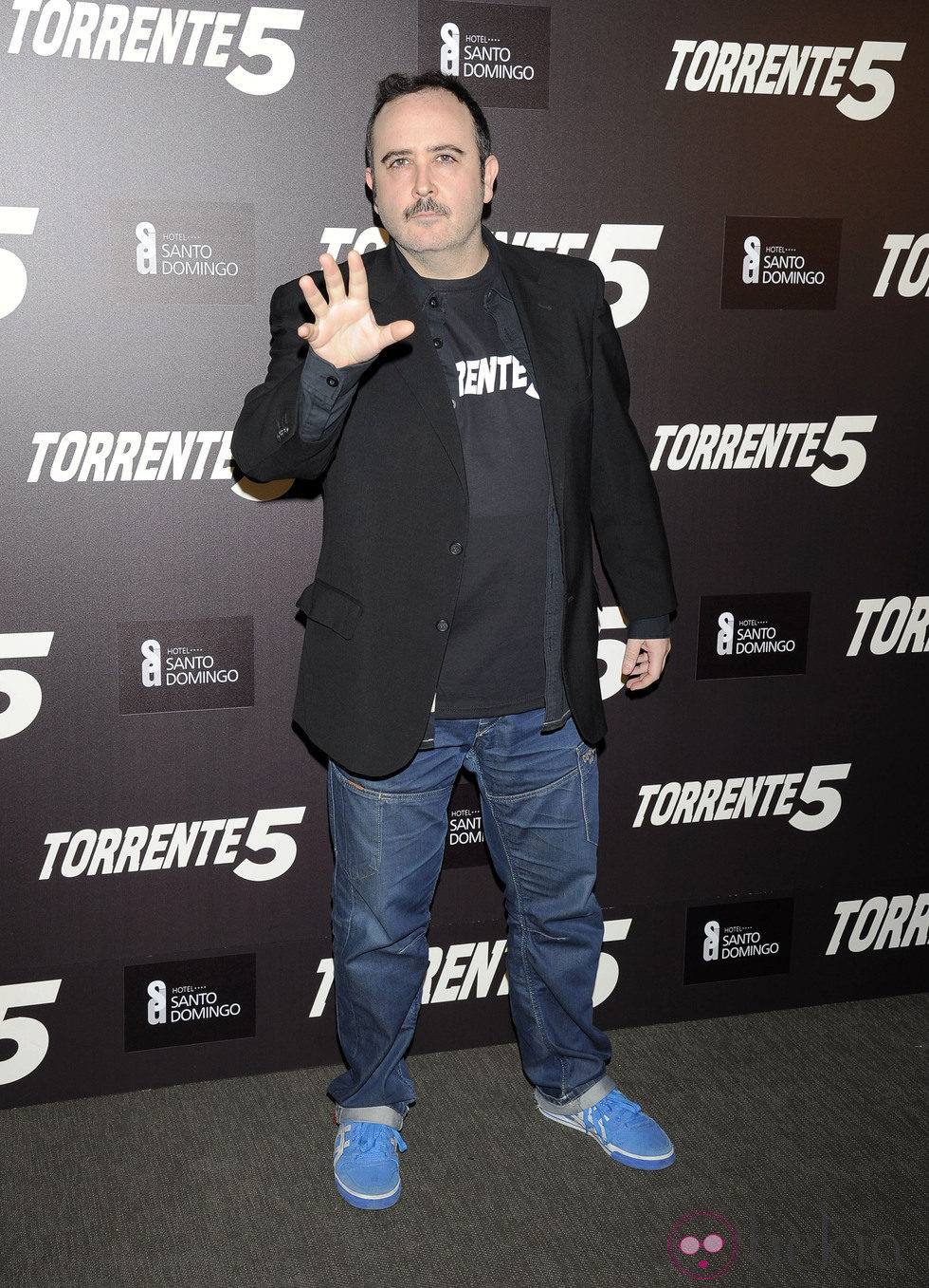 Carlos Areces en la presentación del fin del rodaje de 'Torrente 5'