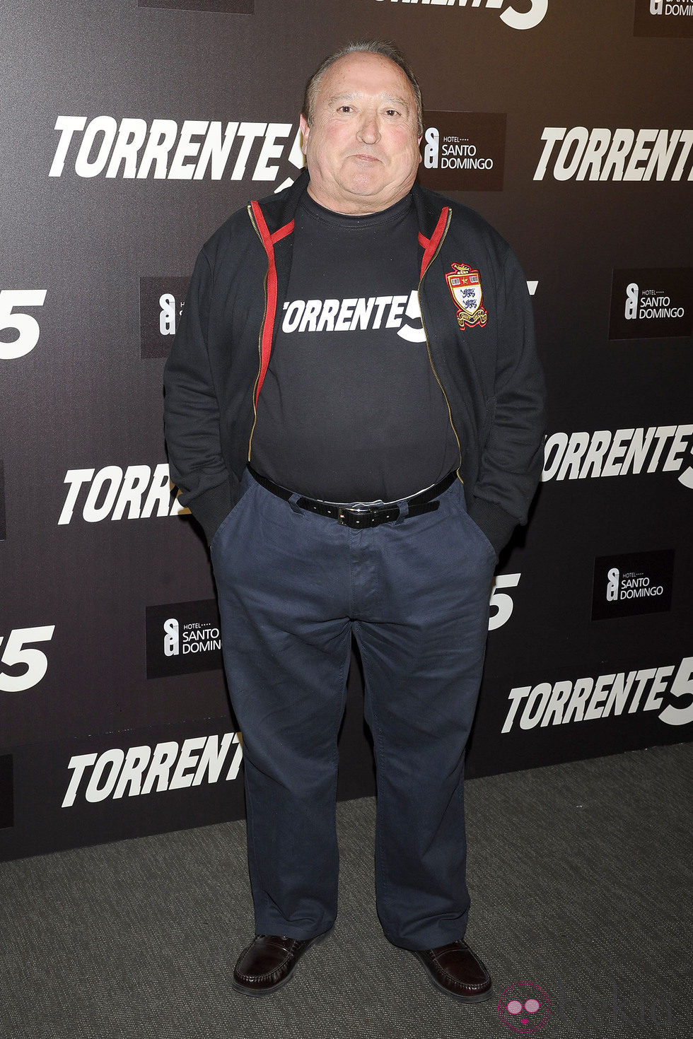 Fernando Esteso en la presentación del fin del rodaje de 'Torrente 5'