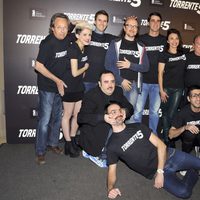 El equipo de 'Torrente 5' en la presentación del fin del rodaje