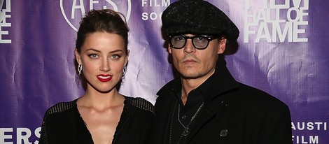 Johnny Depp y Amber Heard en los Texas Film Awards 2014