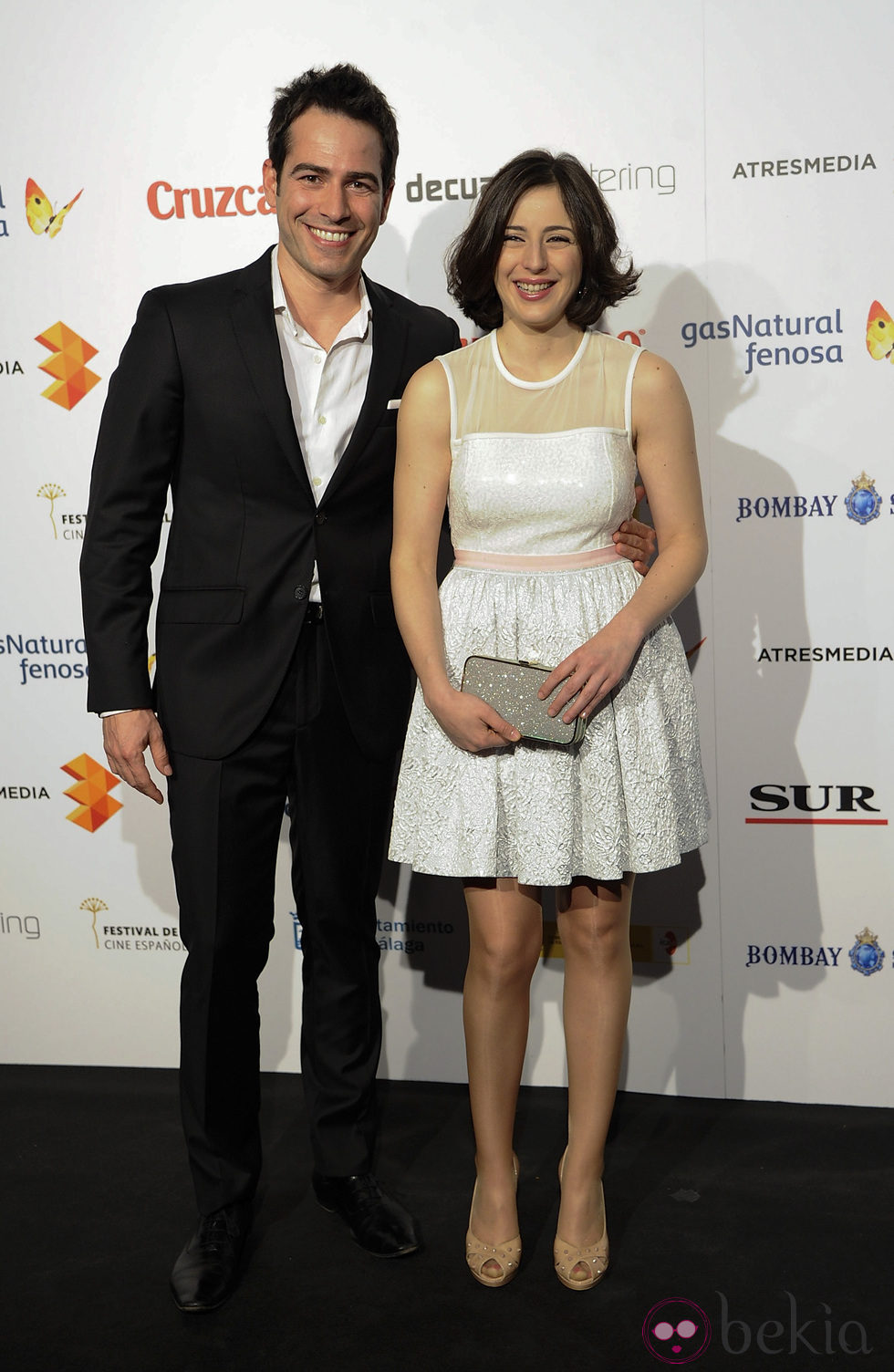 Alejandro Tous y Ruth Núñez en la presentación del Festival de Málaga 2014