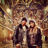 Lewis Hamilton y Nicole Scherzinger en la Capilla Sixtina