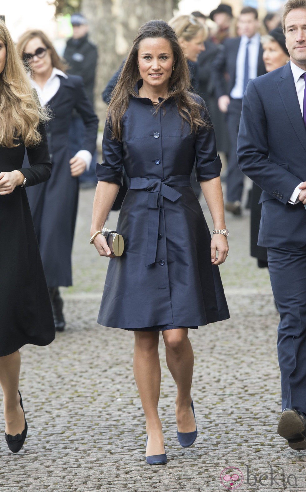 Pippa Middleton en una misa en memoria de David Frost