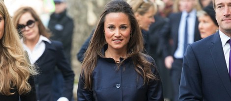 Pippa Middleton en una misa en memoria de David Frost