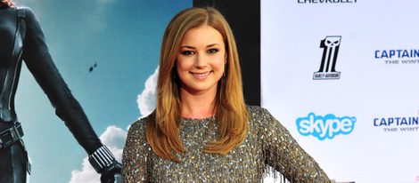 Emily VanCamp en el estreno de 'Capitán América: El Soldado de Invierno'