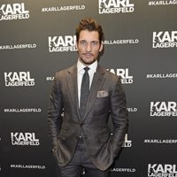 David Gandy en la inauguración de la tienda Karl Lagerfeld en Londres