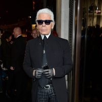 Karl Lagerfeld en la inauguración de su tienda en Londres