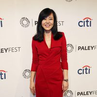 Yunjin Kim en una fiesta de 'Perdidos' en la PaleyFest 2014