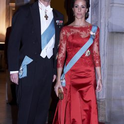 Joaquín y Marie de Dinamarca en la cena en honor al presidente de Turquía