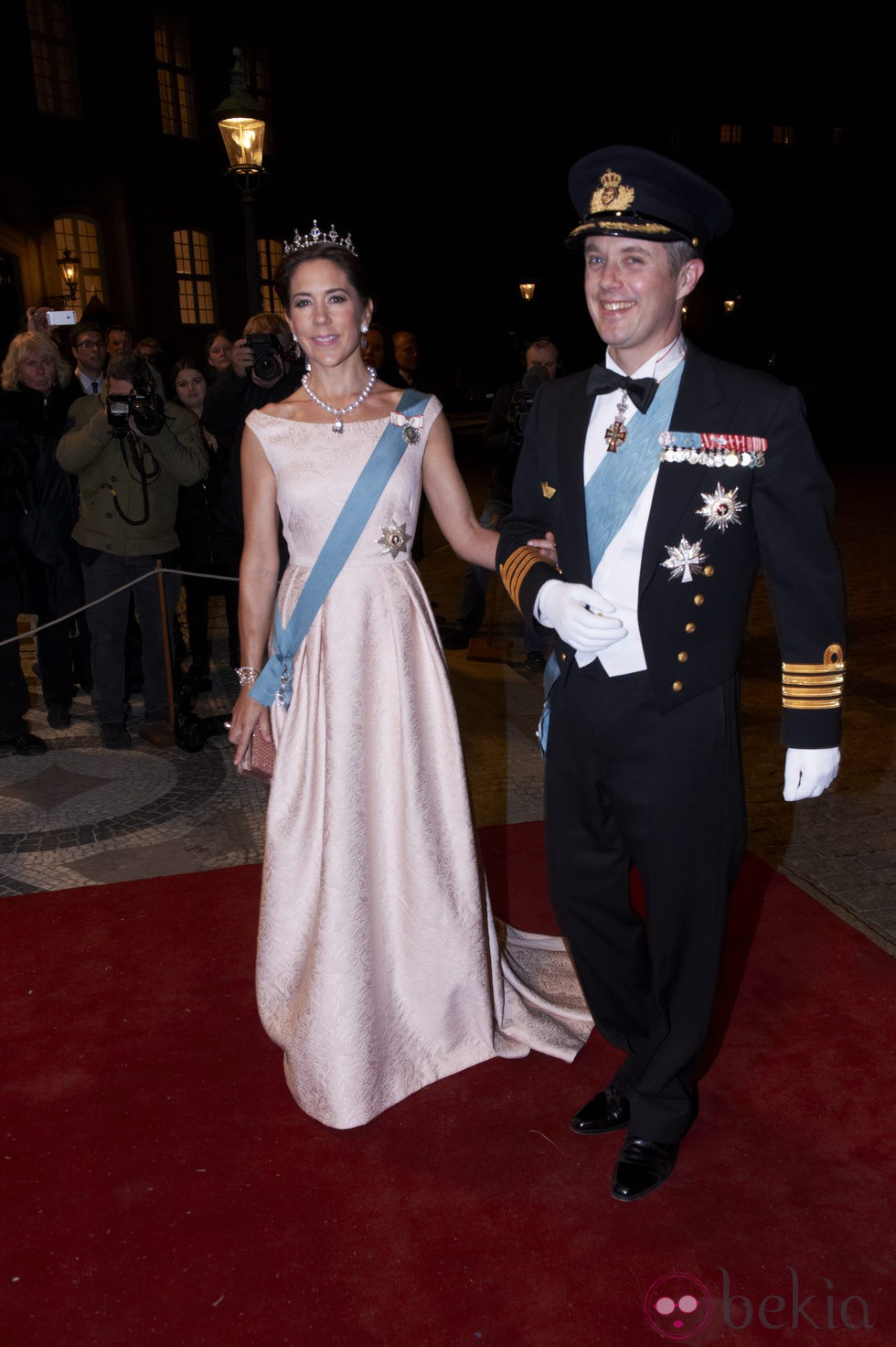 Federico y Mary de Dinamarca en la cena en honor al presidente de Turquía