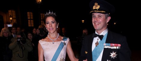 Federico y Mary de Dinamarca en la cena en honor al presidente de Turquía