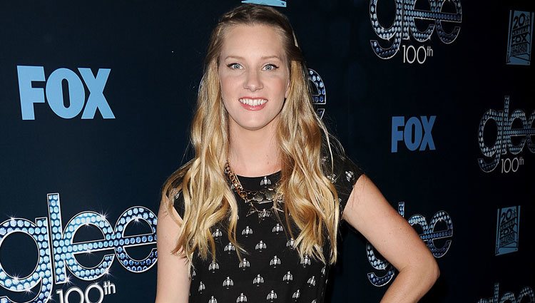 Heather Morris en la fiesta del episodio 100 de 'Glee'