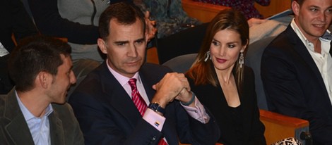 Los Príncipes Felipe y Letizia en el concierto 'Jóvenes con voz propia'