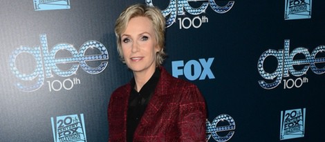 Jane Lynch en la fiesta del episodio 100 de 'Glee'