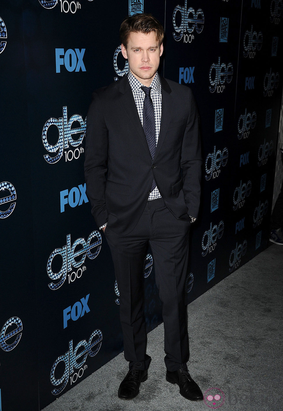 Chord Overstreet en la fiesta del episodio 100 de 'Glee'