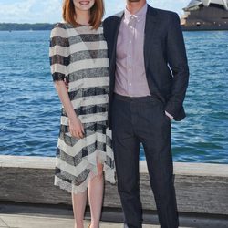 Emma Stone y Andrew Garfield en la promoción de 'The Amazing Spider-Man 2: El poder de Electro' en Sydney