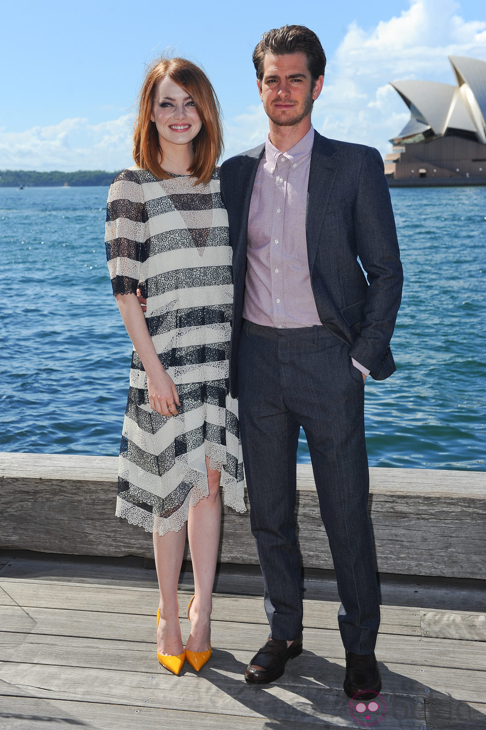 Emma Stone y Andrew Garfield en la promoción de 'The Amazing Spider-Man 2: El poder de Electro' en Sydney