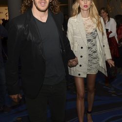 Carles Puyol y Vanesa Lorenzo en la presentación del disco de Shakira