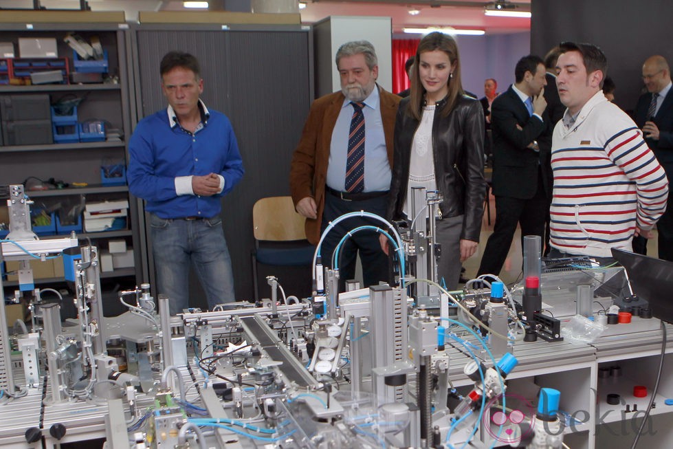 La Princesa de Asturias visitando las instalaciones del Centro Integrado de Formación Profesional de La Felguera