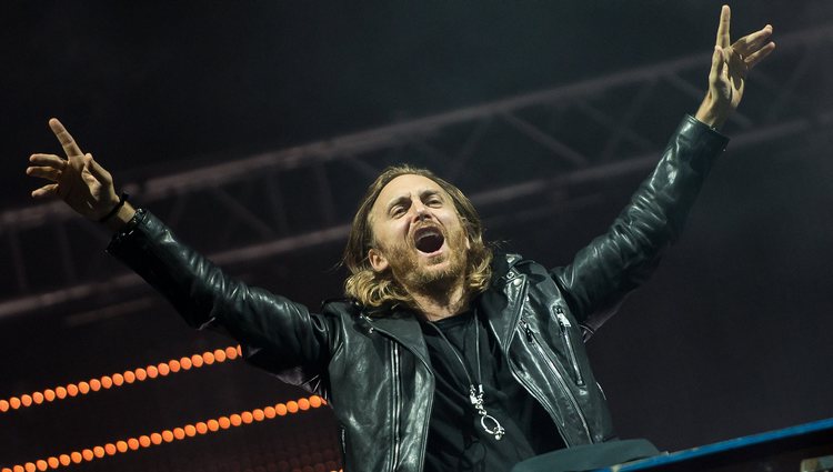 David Guetta durante su actuación en el Rock in Rio 2013