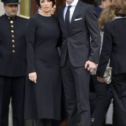 Juan José Padilla y su mujer Lidia Cabello en la capilla ardiente de Adolfo Suárez