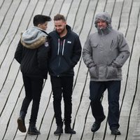 Zayn Malik y Liam Payne en el rodaje de su nuevo videoclip