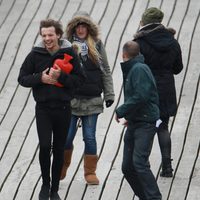 Louis Tonlinson durante el rodaje del nuevo video de One Direction