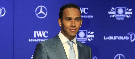 Lewis Hamilton en los Premios Laureus 2014