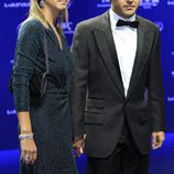 Felipe Massa y Anna Rafaela en los Premios Laureus 2014