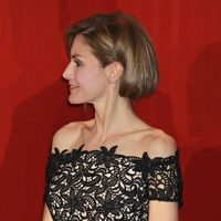 La Princesa Letizia con su nuevo peinado en una entrega de premios