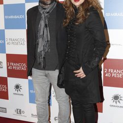 Paco Martín y Miryam Gallego en el estreno de '2 francos, 40 pesetas'