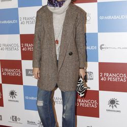 Lola Marceli en el estreno de '2 francos, 40 pesetas'