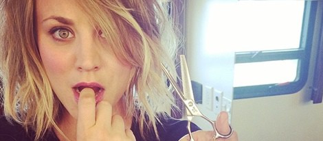 Kaley Cuoco cambia de look y se corta el pelo