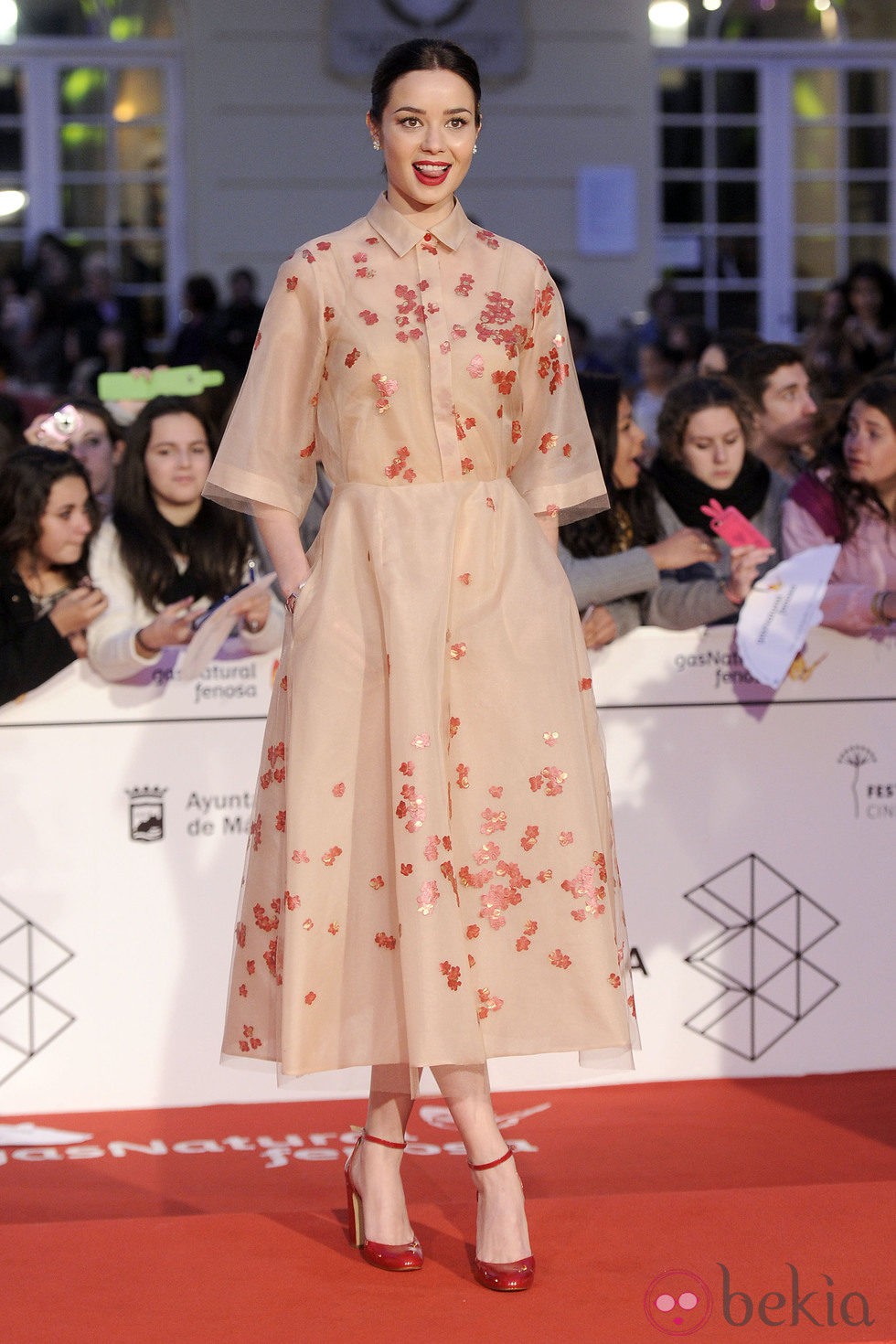 Dafne Fernández en la gala de clausura del Festival de Málaga 2014