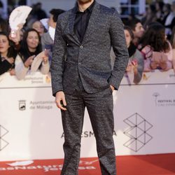 Álvaro Cervantes en la gala de clausura del Festival de Málaga 2014