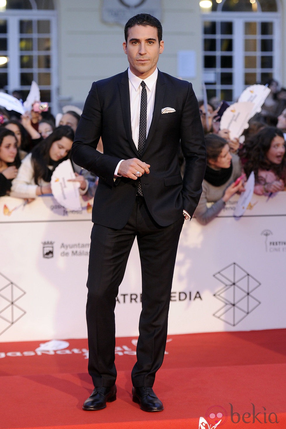 Miguel Ángel Silvestre en la gala de clausura del Festival de Málaga 2014