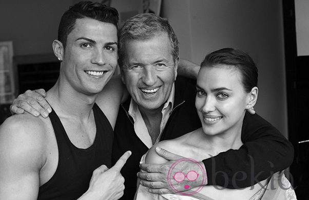 Cristiano Ronaldo e Irina Shayk con Mario Testino para Vogue España