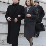 Raphael y Natalia Figueroa en el funeral de Estado de Adolfo Suárez