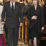 Los Reyes Juan Carlos y Sofía en el funeral de Estado de Adolfo Suárez