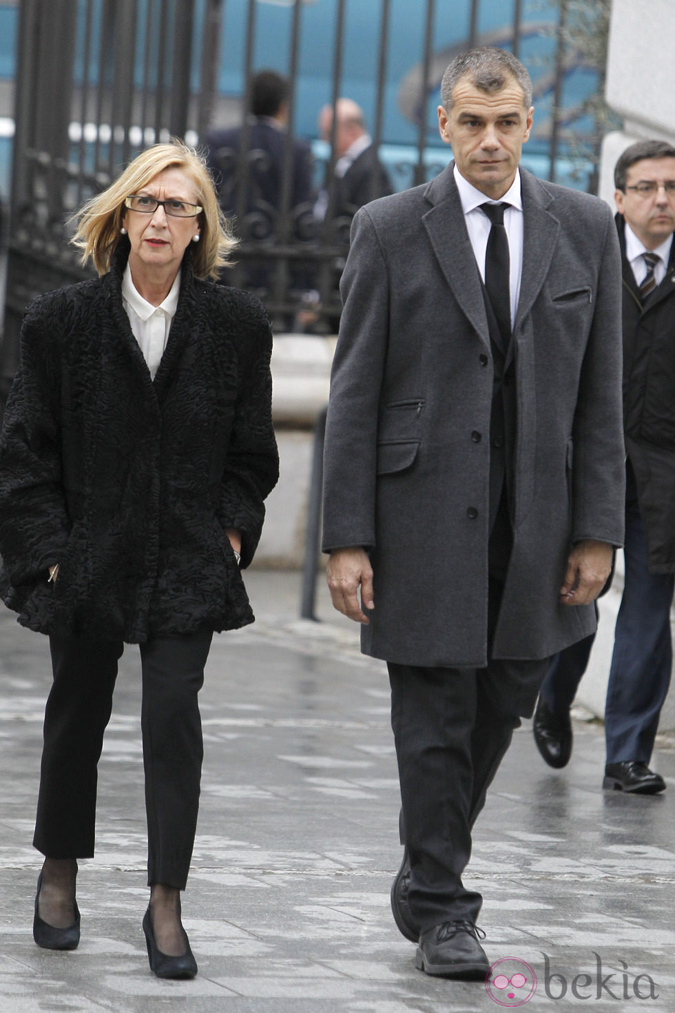 Rosa Díez y Toni Cantó en el funeral de Estado de Adolfo Suárez